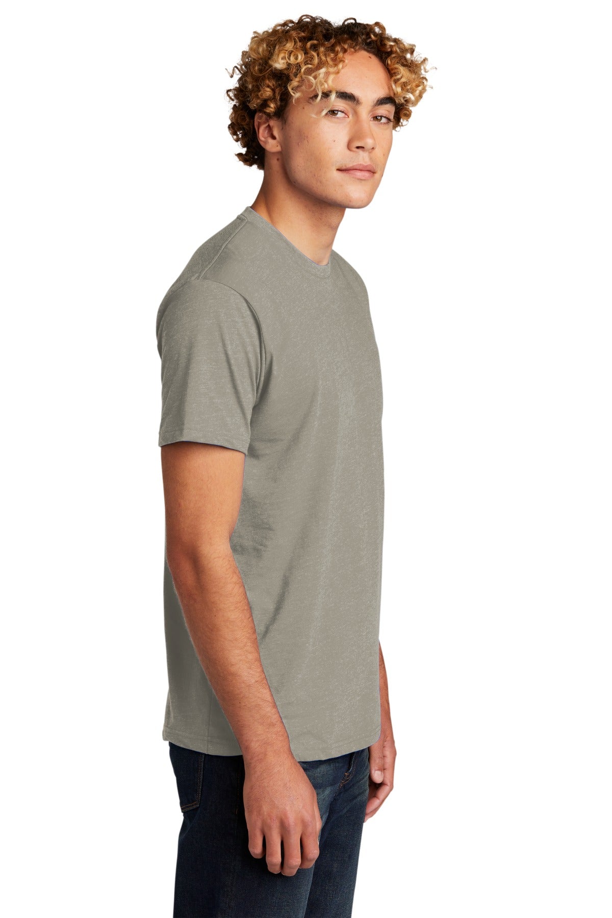 StoneGray Next Level Apparel Adult CVC Tee. NL6210