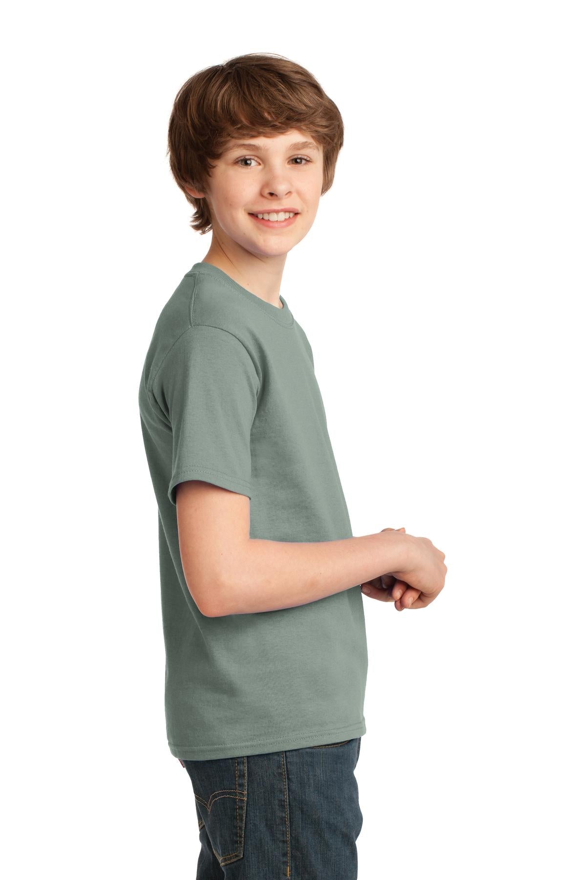 Stonewshd Grn Port & Co Youth Essential Tee. PC61Y