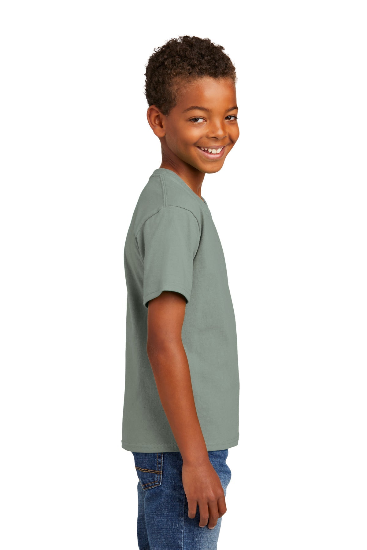Stonewshd Grn Port & Co Youth Essential Tee. PC61Y