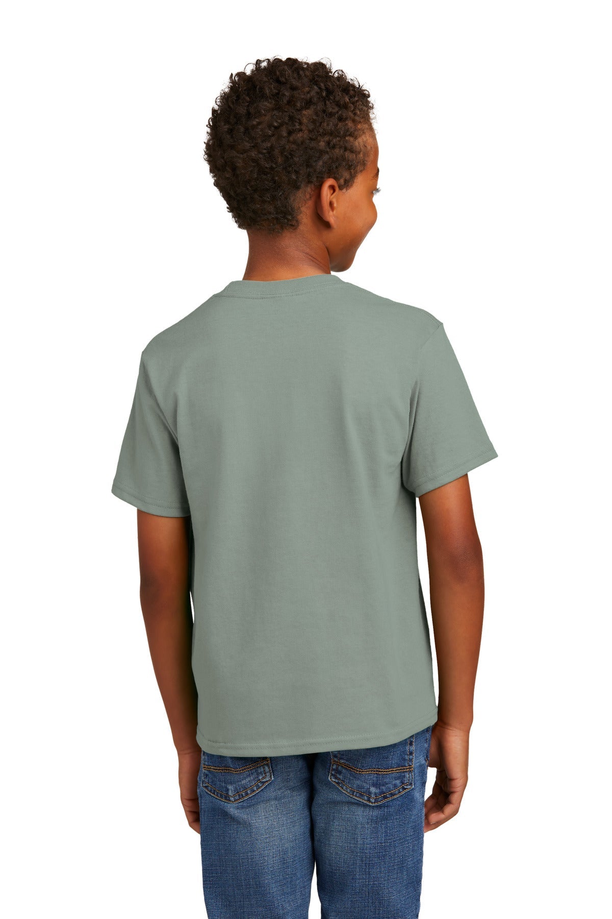 Stonewshd Grn Port & Co Youth Essential Tee. PC61Y