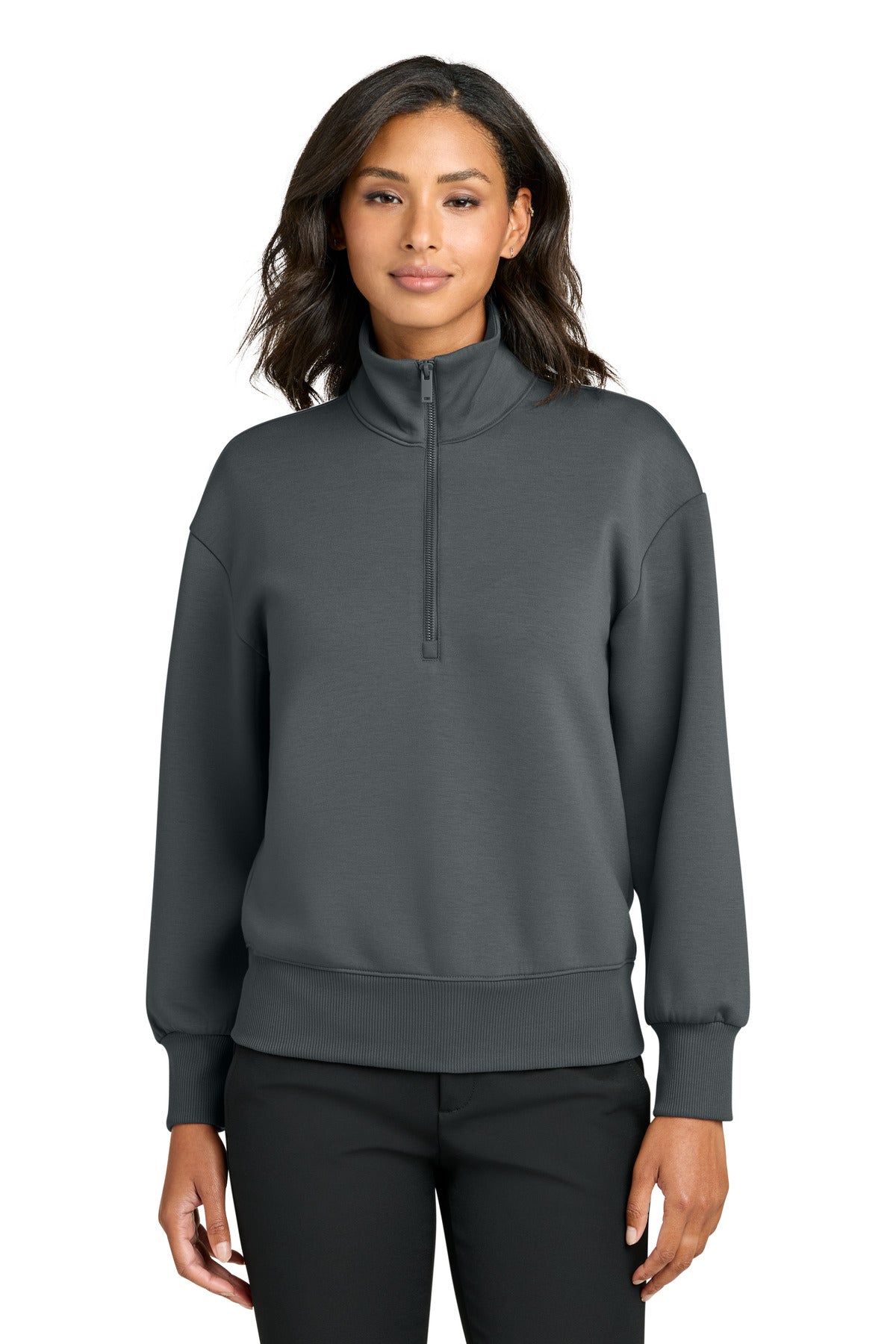 StormGrey Mercer+Mettle Women's Soft Spacer 1/4-Zip MM3101