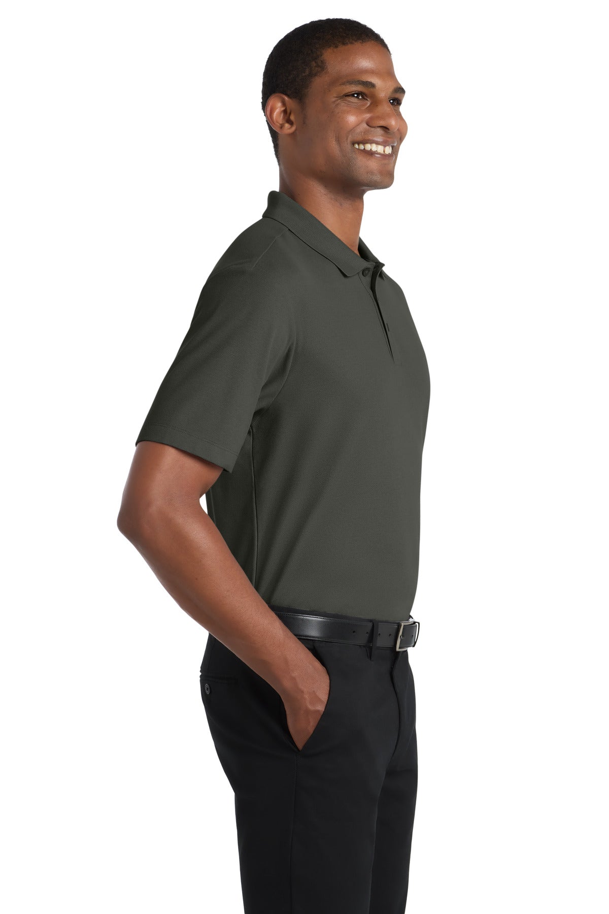 StormGrey Port Authority SuperPro React Polo. K810