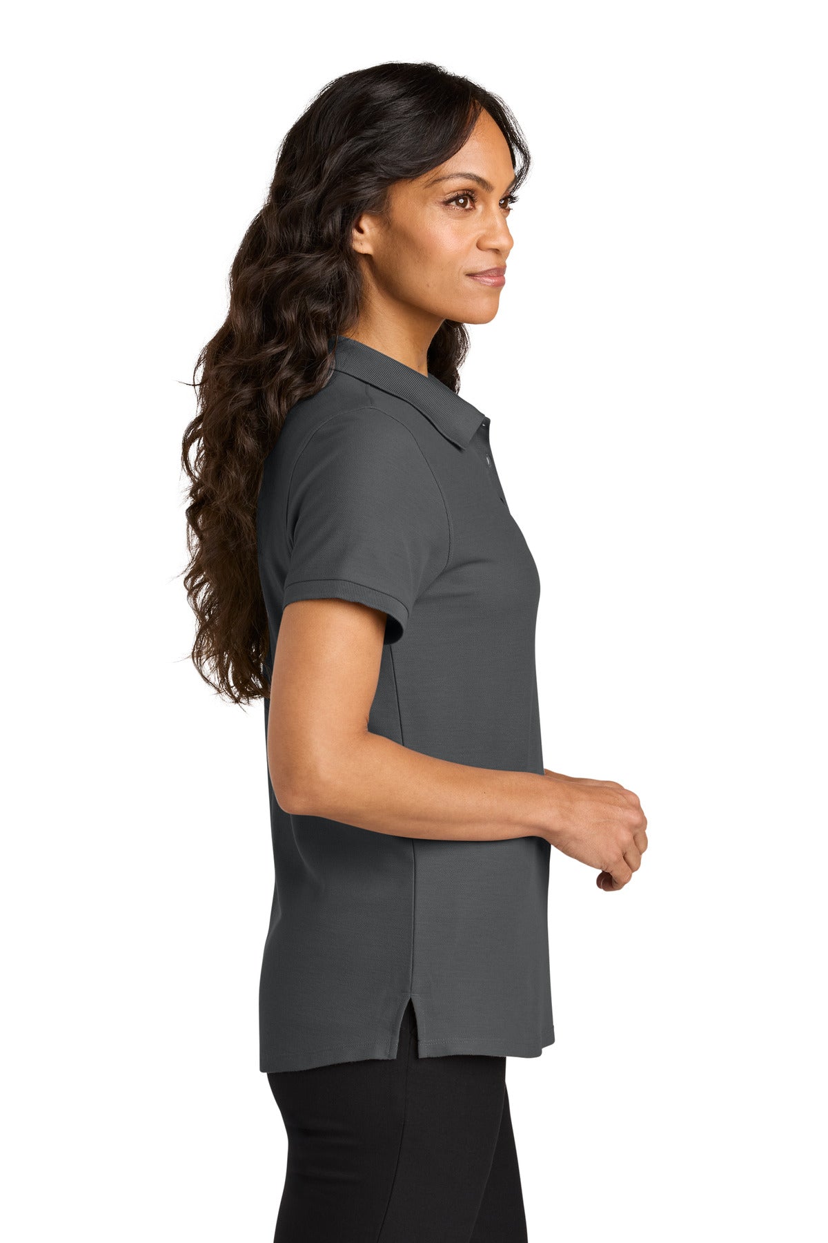 StormGrey Port Authority Women's Wearever Signature Pique Polo LK200
