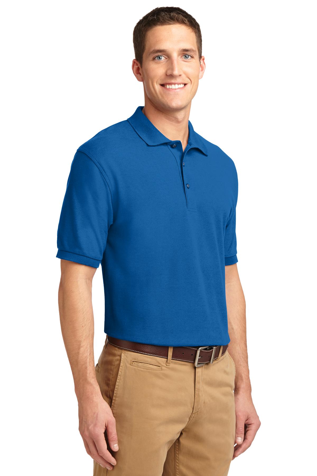 Strong Blue Port Authority Extended Size Silk Touch Polo K500ES