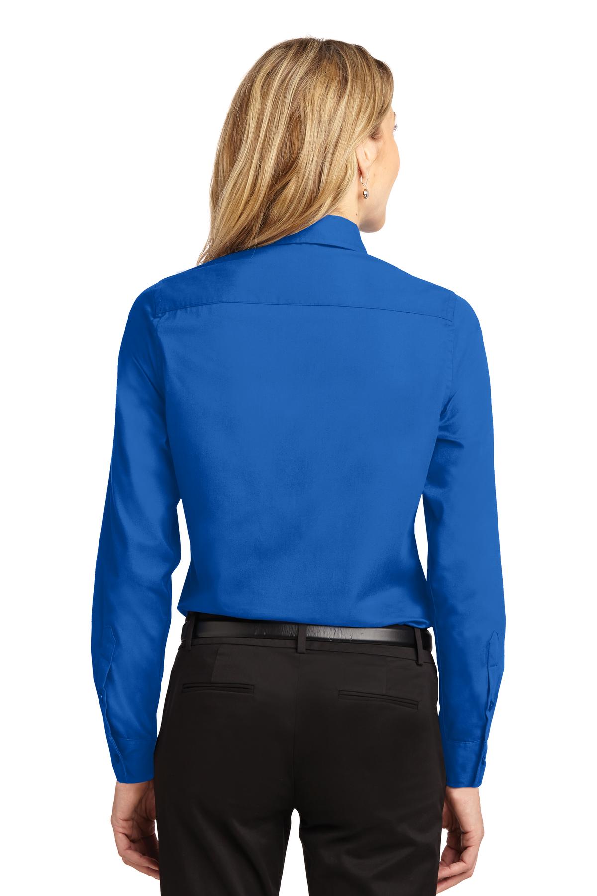 Strong Blue Port Authority Women's Long Sleeve Easy Care Shirt. L608
