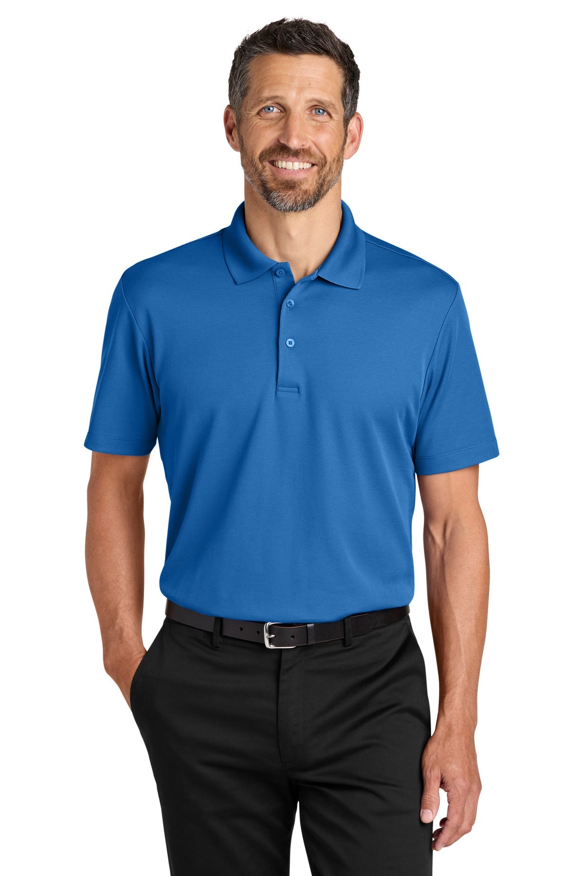StrongBlue Port Authority Plaited Pique Polo K620