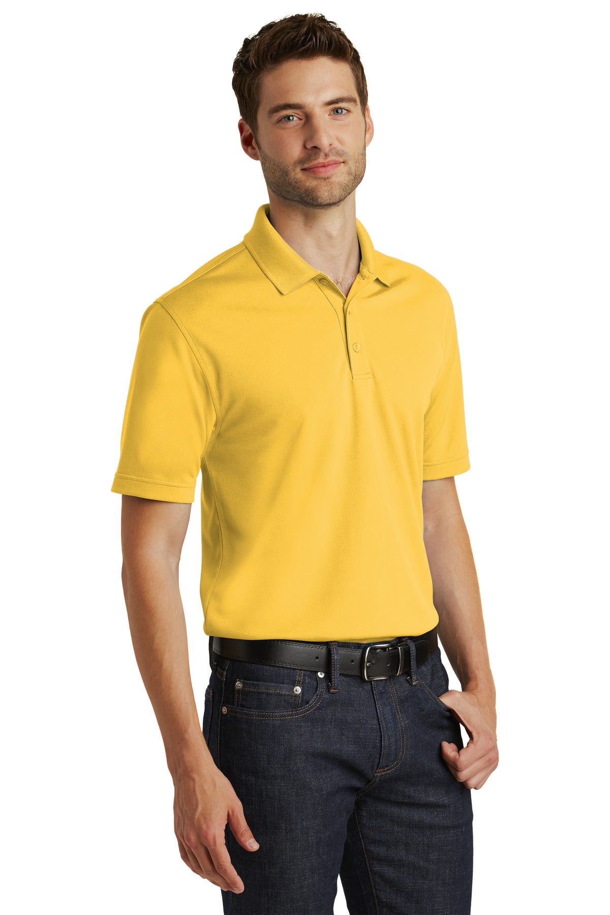 Sunburst Yllw Port Authority Dry Zone UV Micro-Mesh Polo. K110