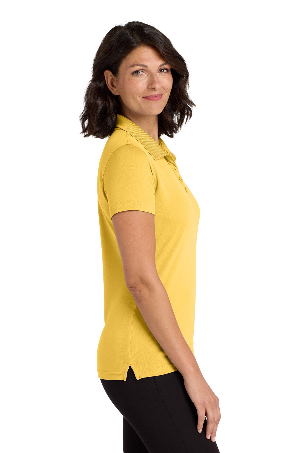 Sunburst Yllw Port Authority Women's Dry Zone UV Micro-Mesh Polo. LK110