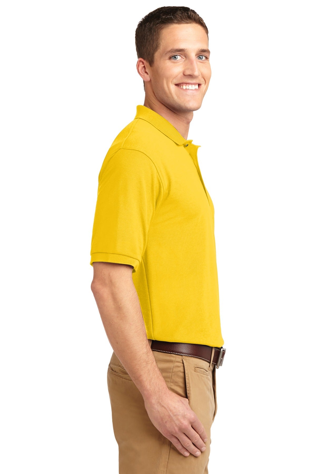 Sunflower Yllw Port Authority Extended Size Silk Touch Polo K500ES