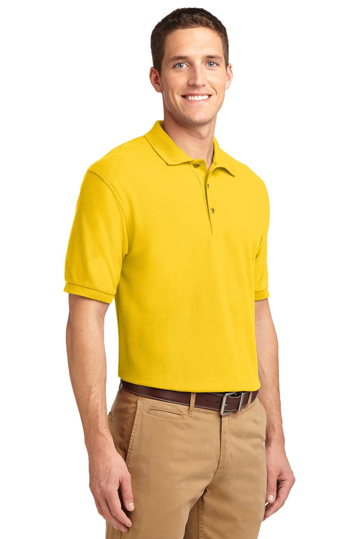 Sunflower Yllw Port Authority Extended Size Silk Touch Polo K500ES