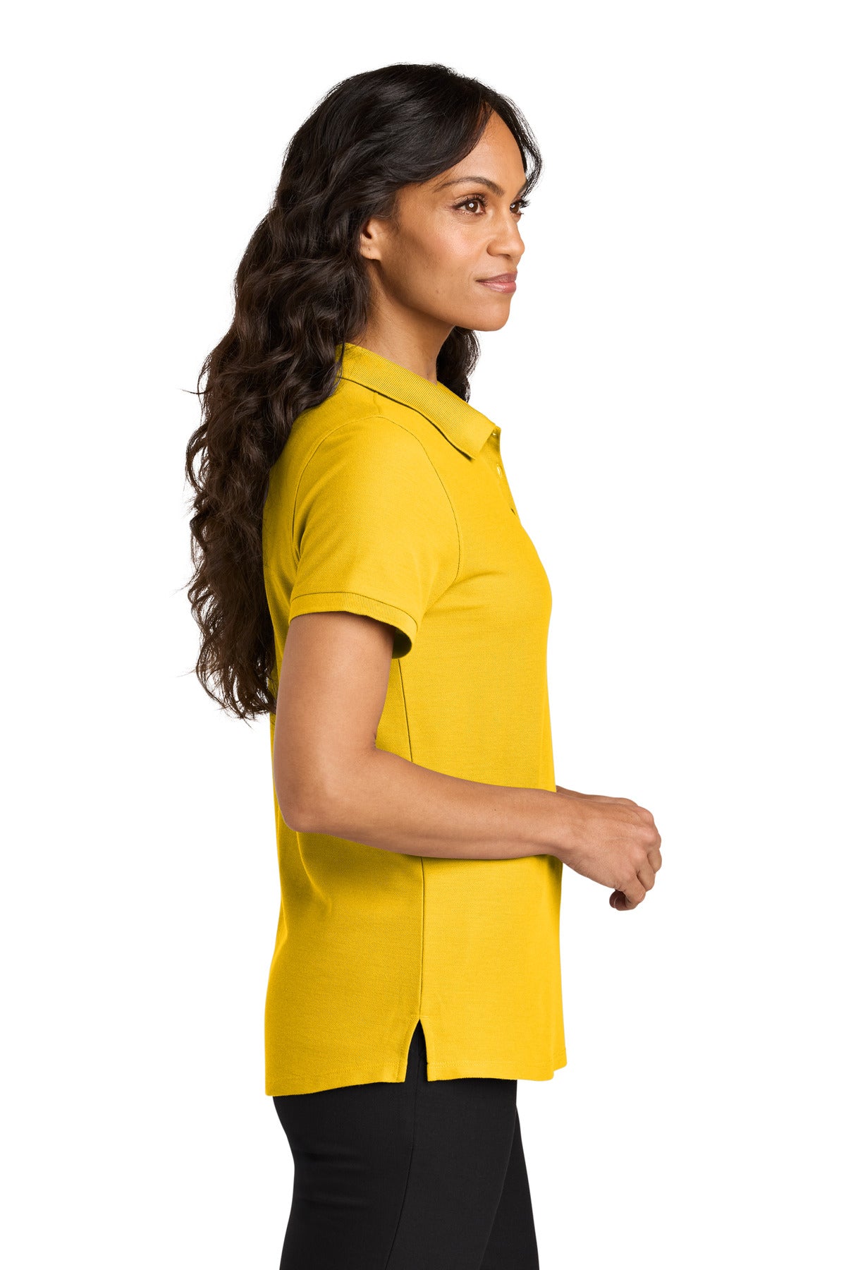 SunflwrYlw Port Authority Women's Wearever Signature Pique Polo LK200