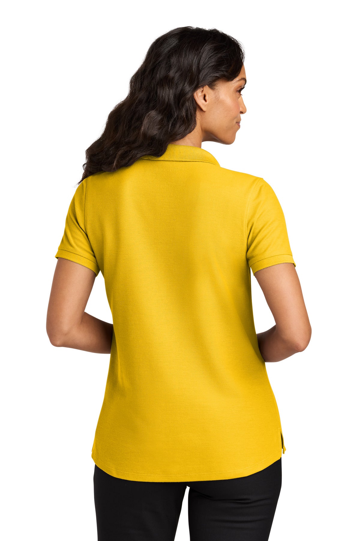 SunflwrYlw Port Authority Women's Wearever Signature Pique Polo LK200