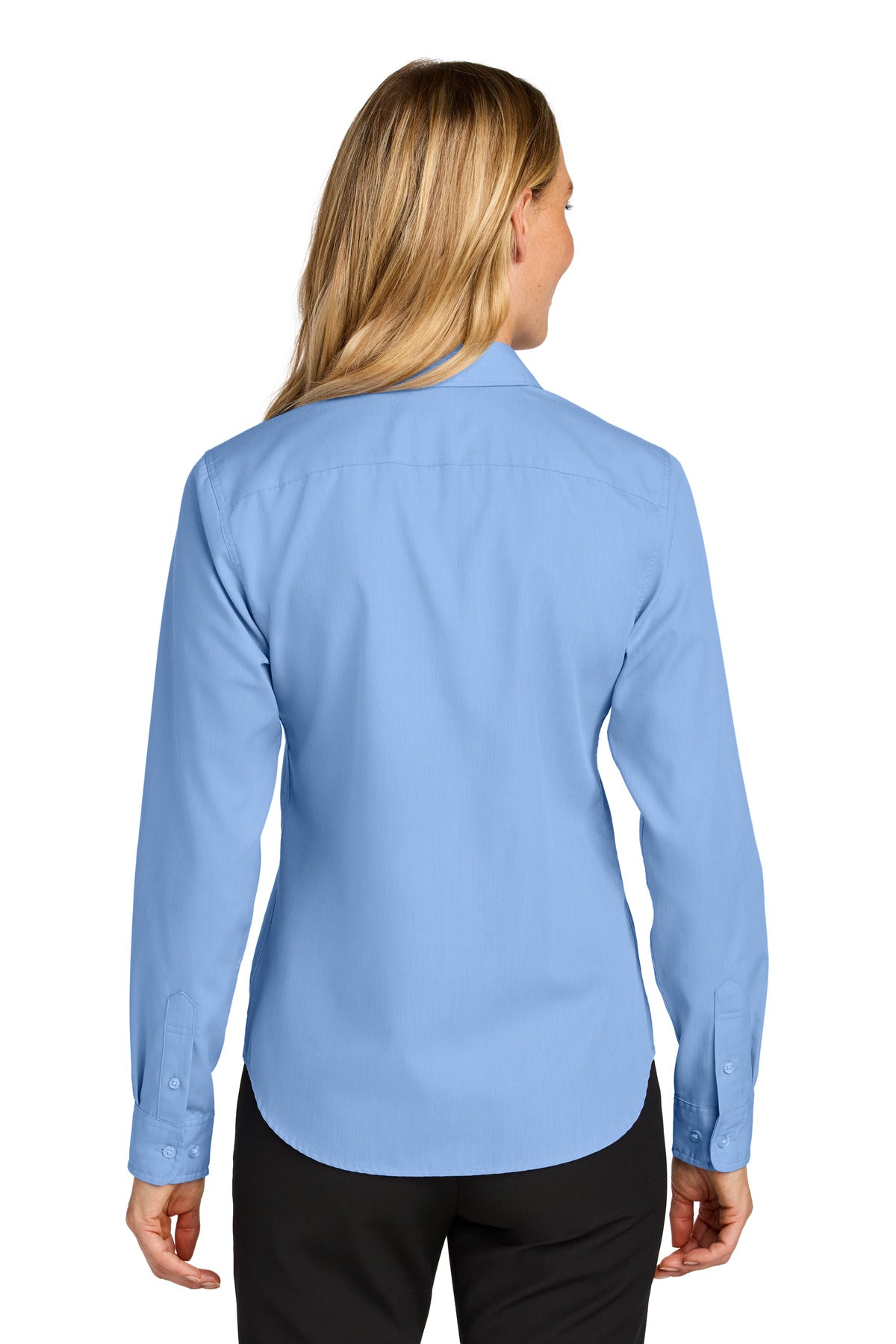 SwissBlue Port Authority Women's Long Sleeve Nailhead Easy Care Shirt LW816