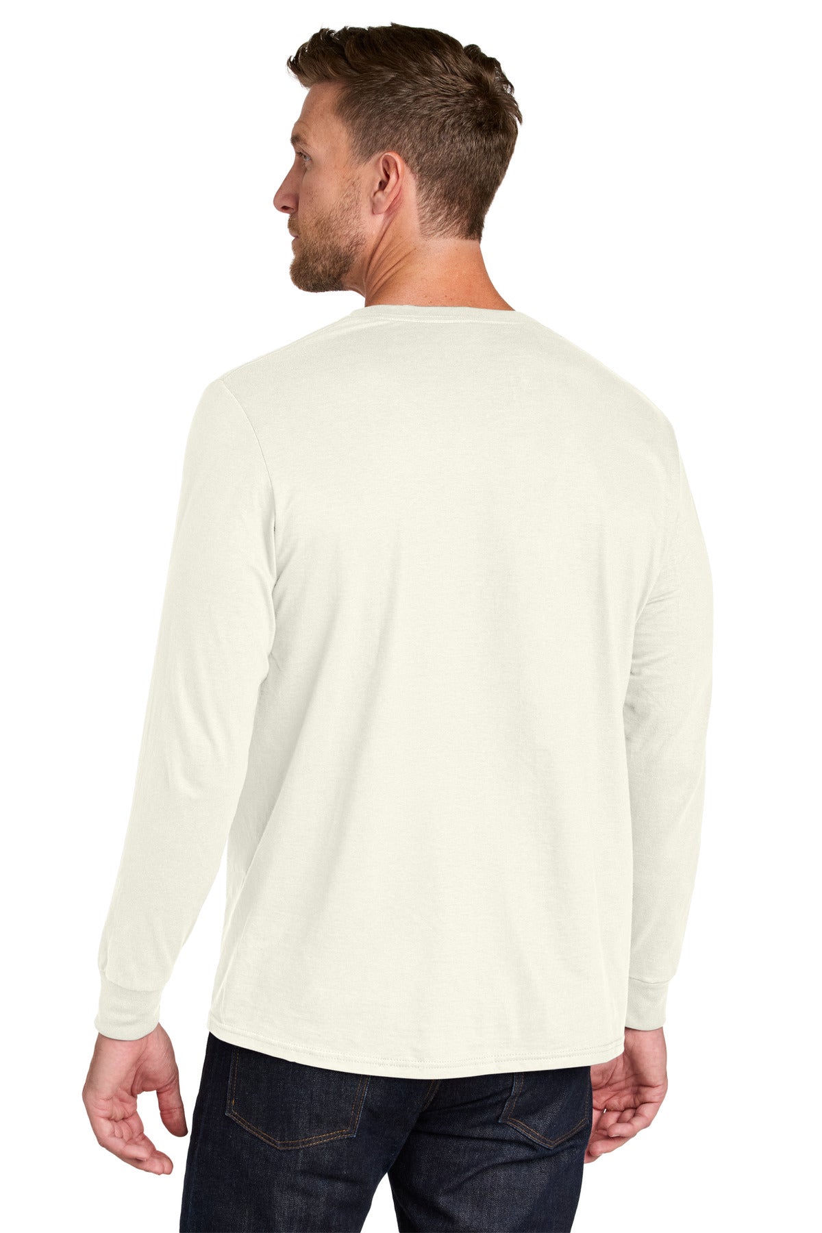 SwtCrmHthr Jerzees Ultimate Unisex Ring Spun Long Sleeve T-Shirt IC46L