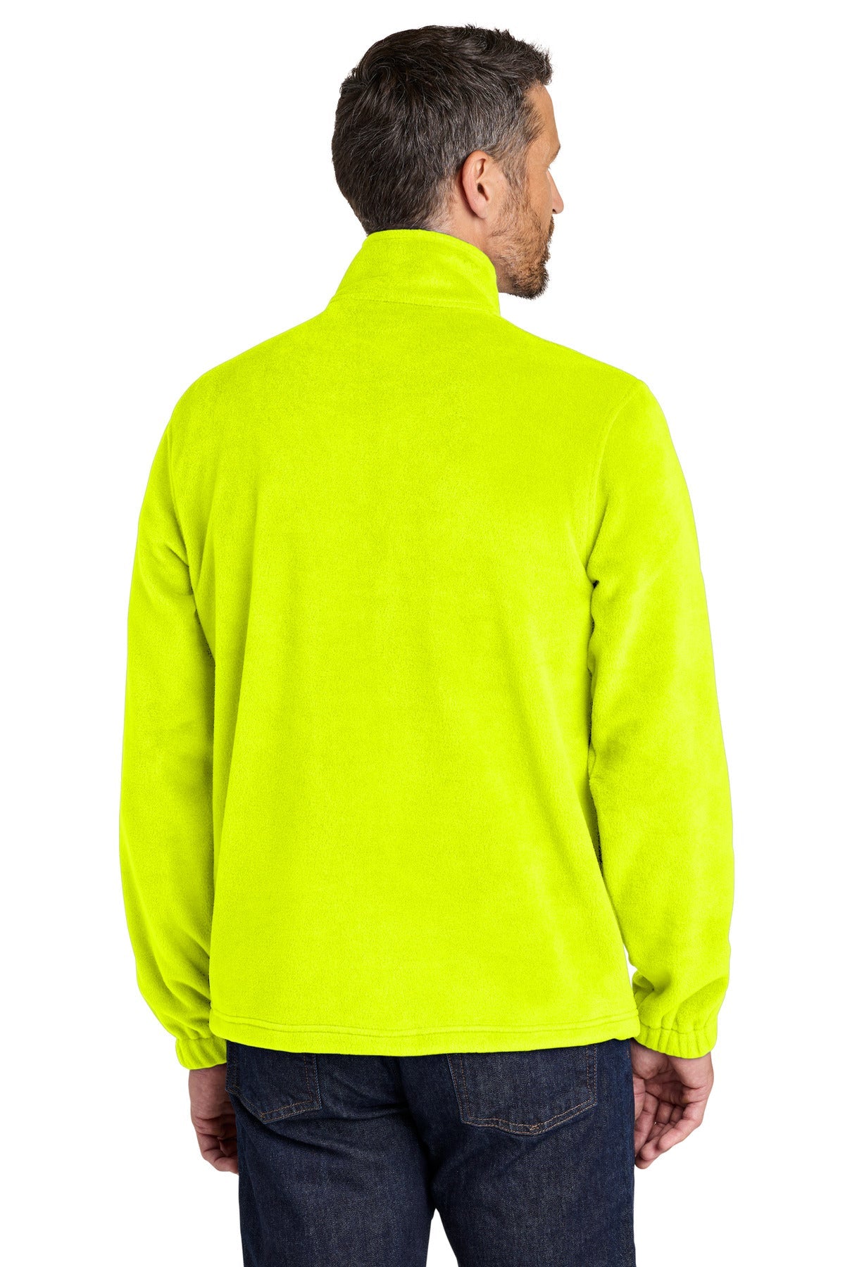 SYellow Port Authority Plush Fleece Full-Zip Jacket F190