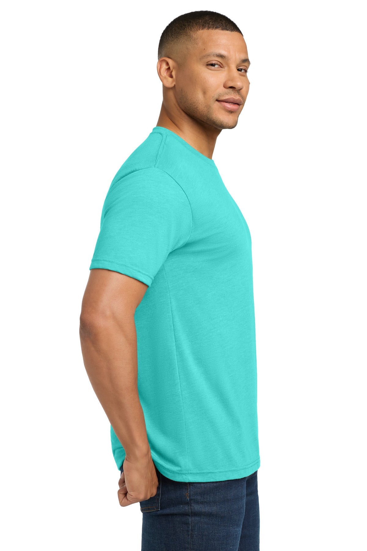 TahitiBlue Next Level Apparel Adult Tri-Blend Tee. NL6010