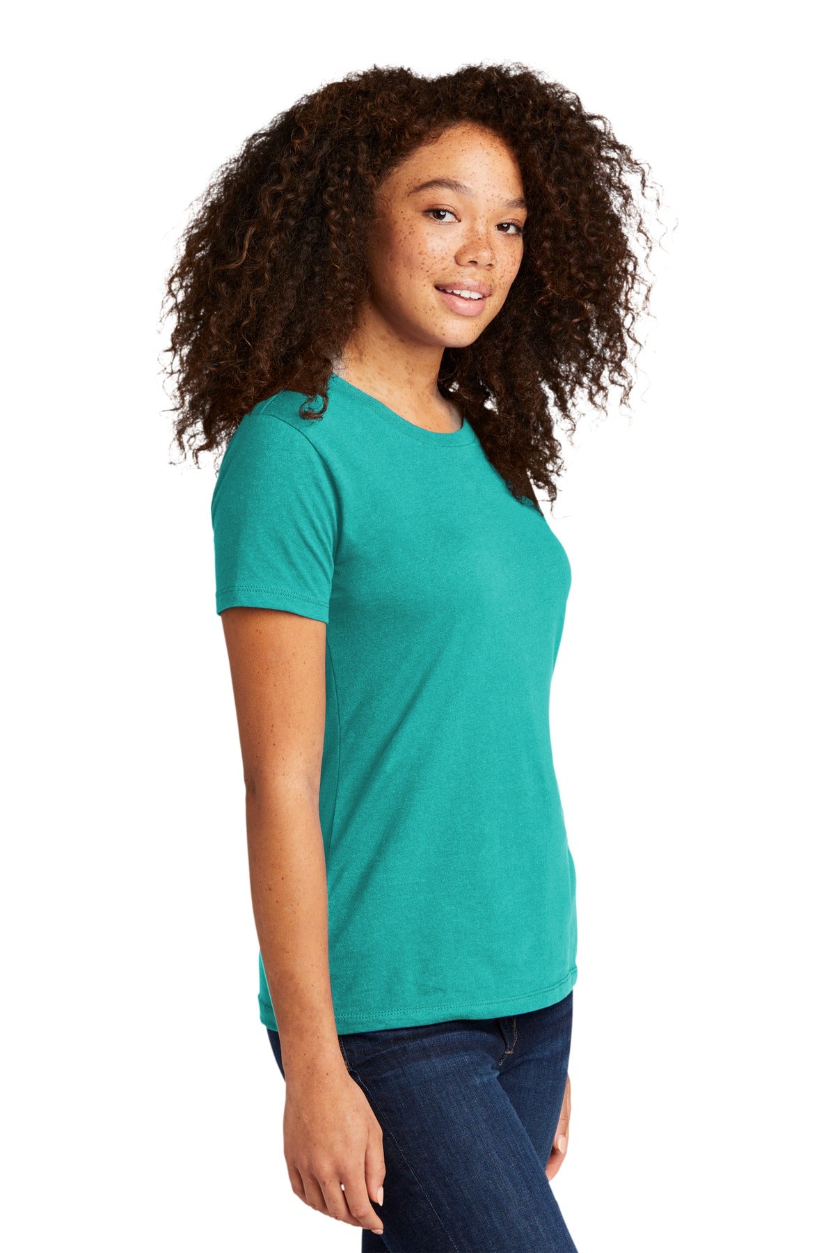 TahitiBlue Next Level Apparel Women's Cotton Tee. NL3900