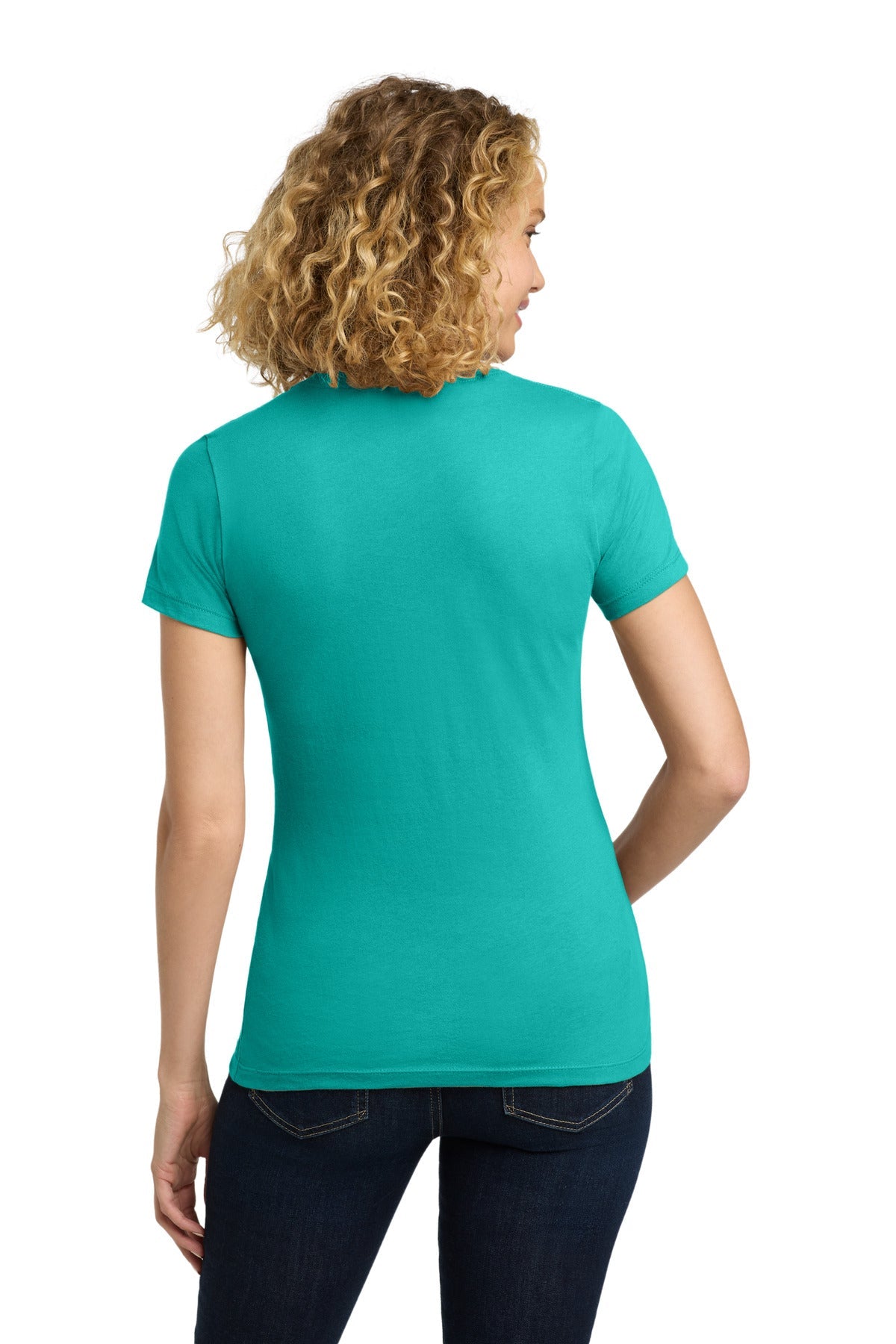 TahitiBlue Next Level Apparel Women's Cotton Tee. NL3900