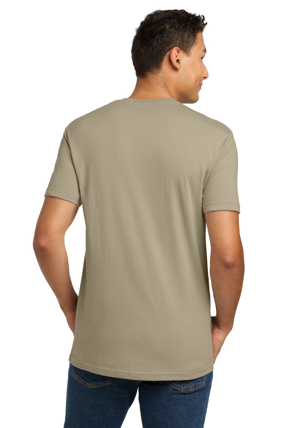 Tan Next Level Apparel Adult Cotton Tee. NL3600