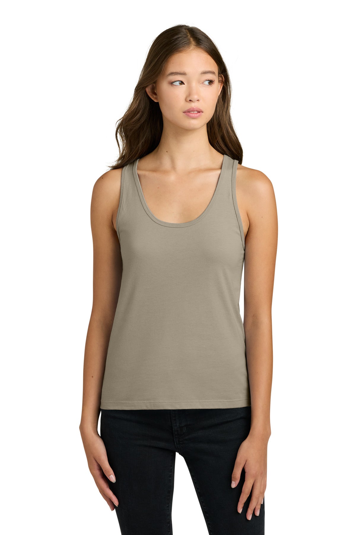 Tan Next Level Apparel Women's Cotton Tank NL3933