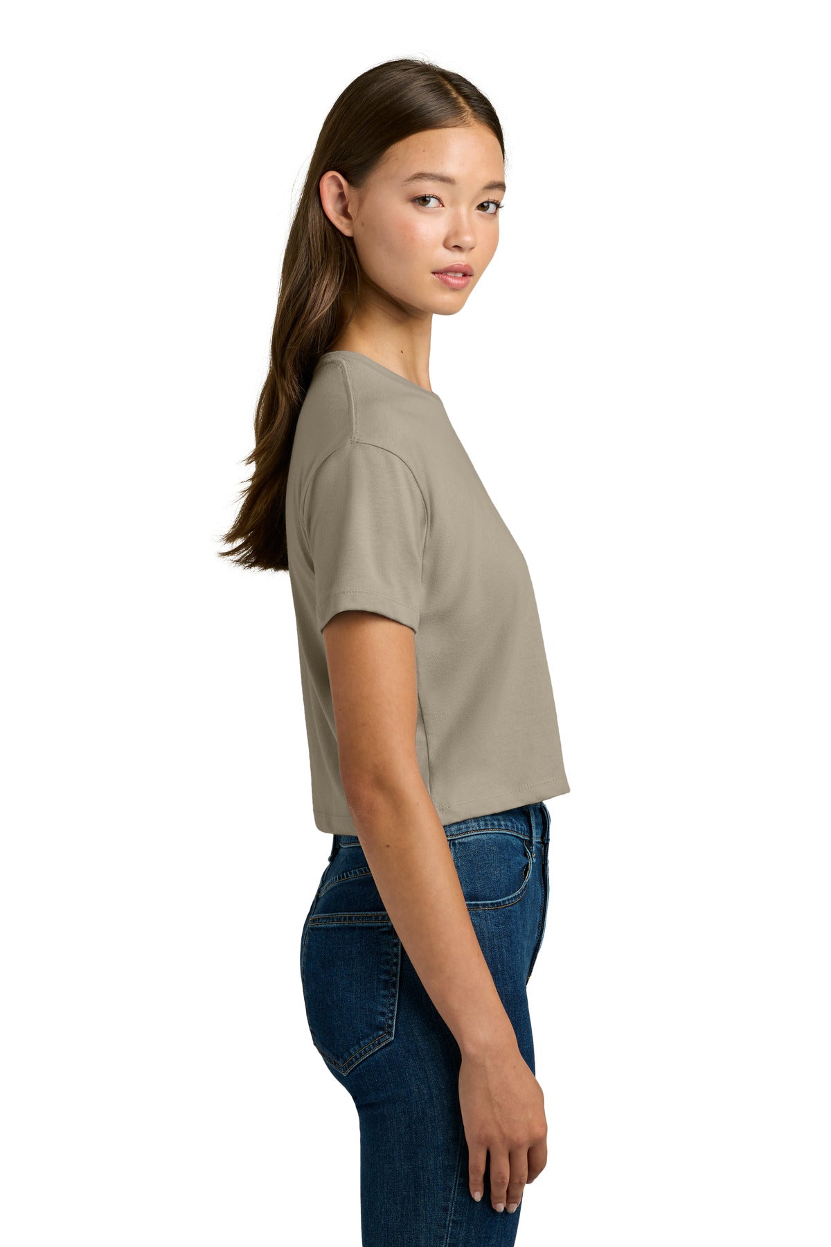 Tan Next Level Apparel Women's Ideal Crop Top NL1580