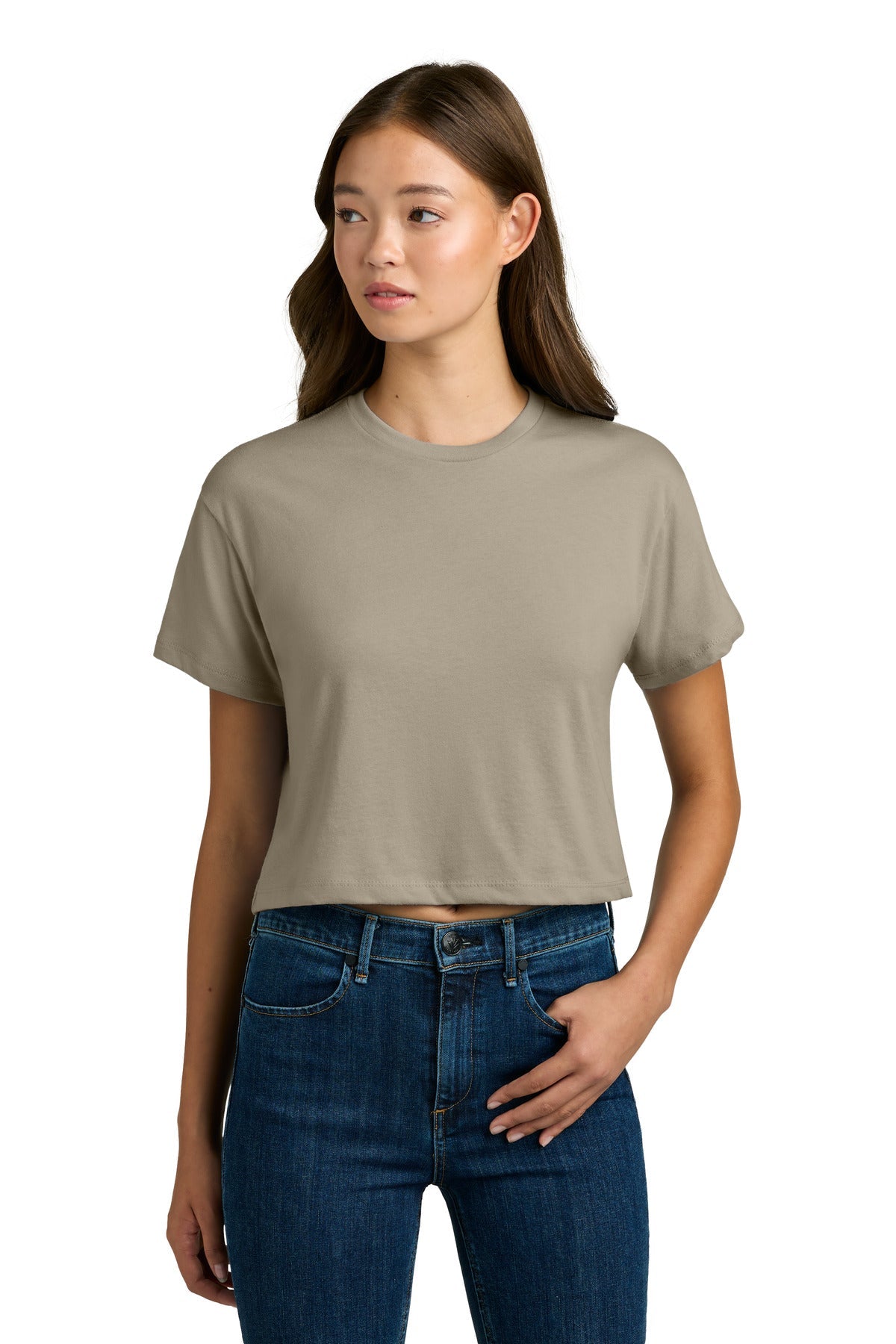 Tan Next Level Apparel Women's Ideal Crop Top NL1580