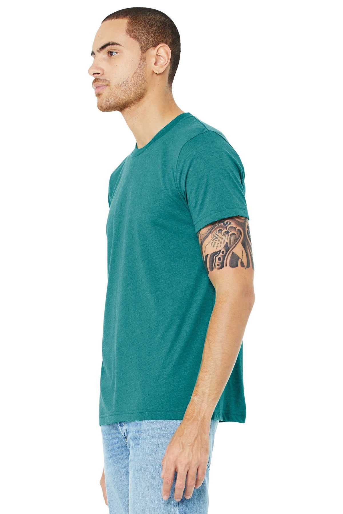 Tan TB BELLA+CANVAS Unisex Triblend Short Sleeve Tee. BC3413