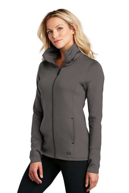 Tarmac Grey OGIO Women's Modern Performance Full-Zip. LOE703