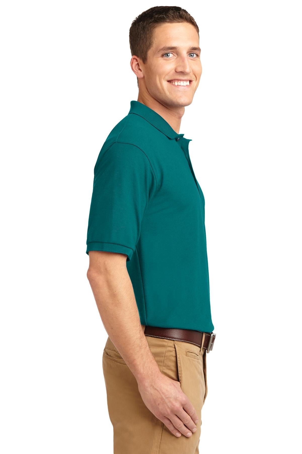 Teal Green Port Authority Extended Size Silk Touch Polo K500ES