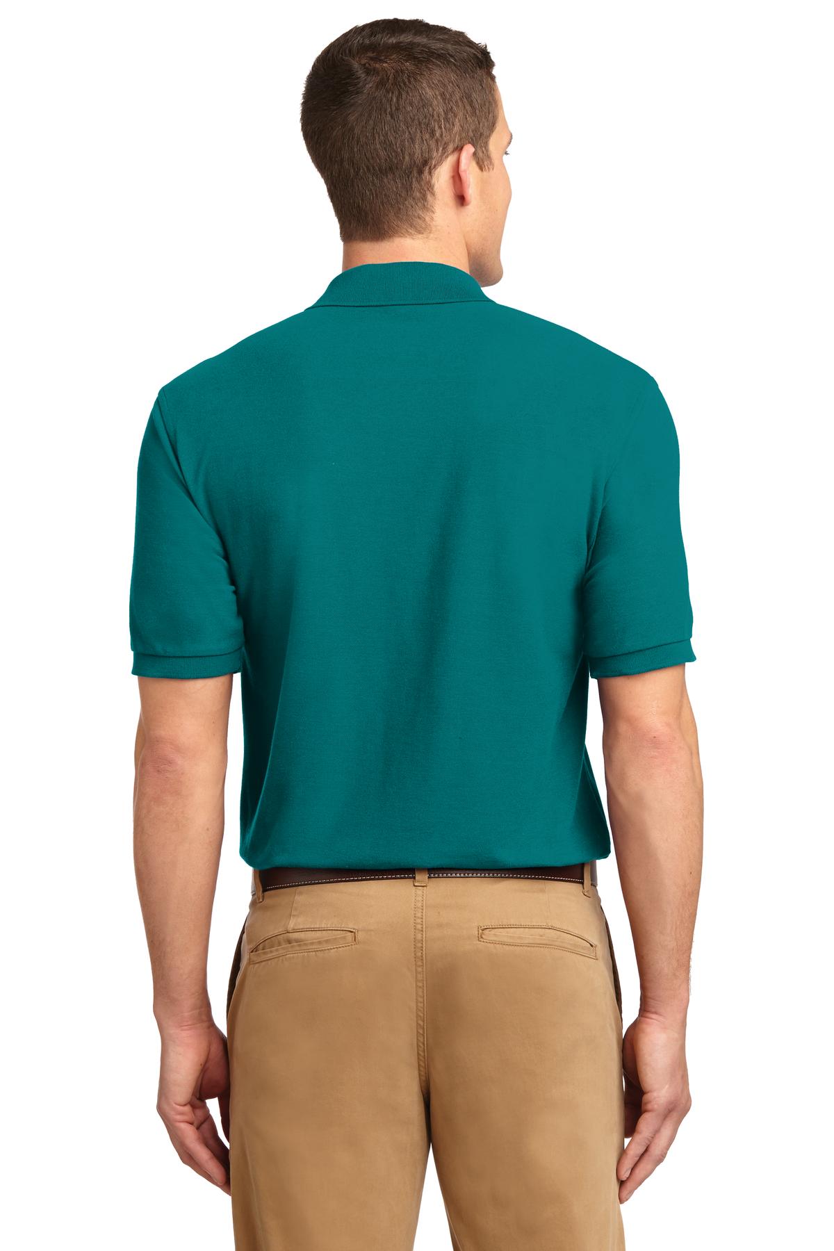 Teal Green Port Authority Extended Size Silk Touch Polo K500ES