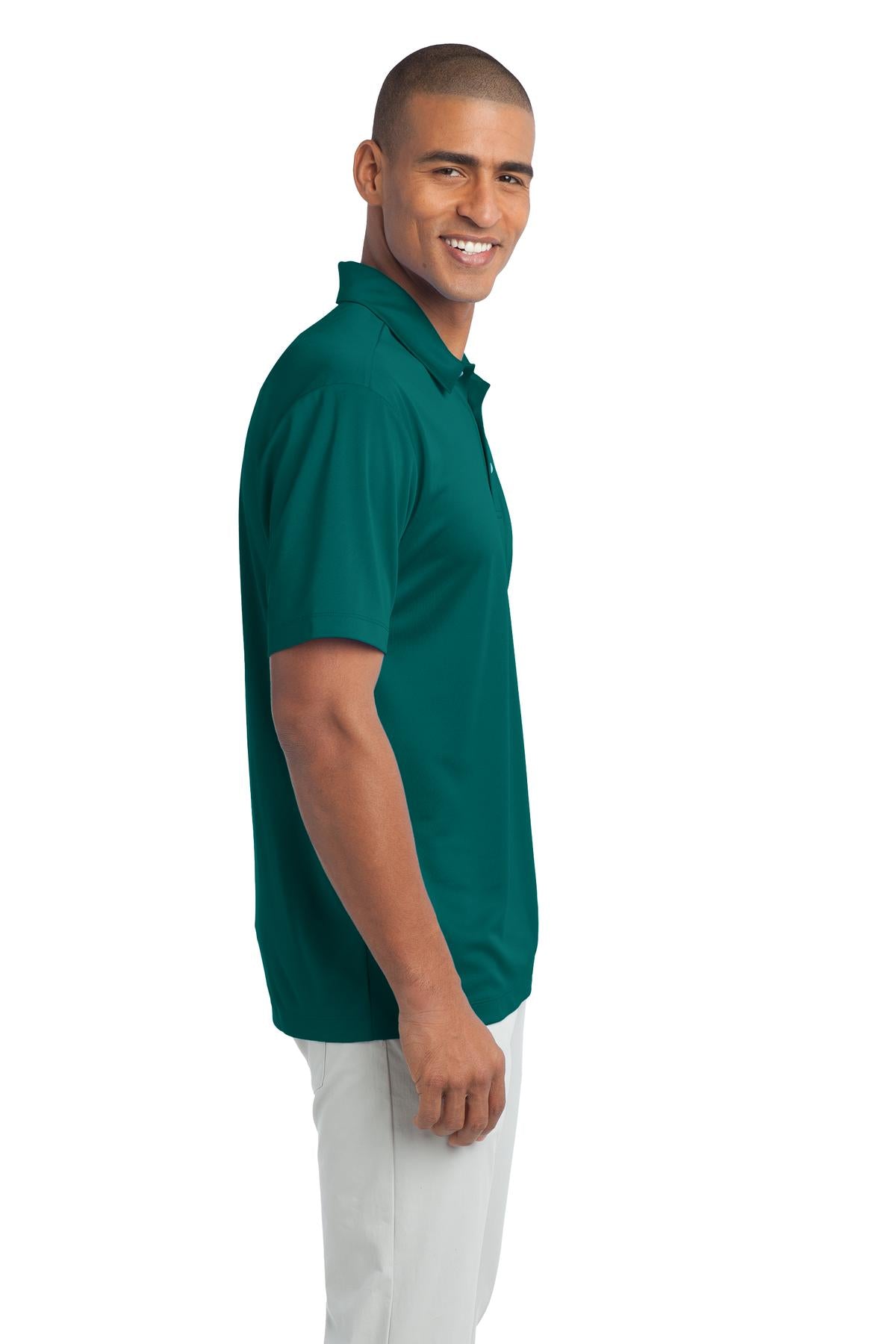 Teal Green Port Authority Silk Touch Performance Polo. K540