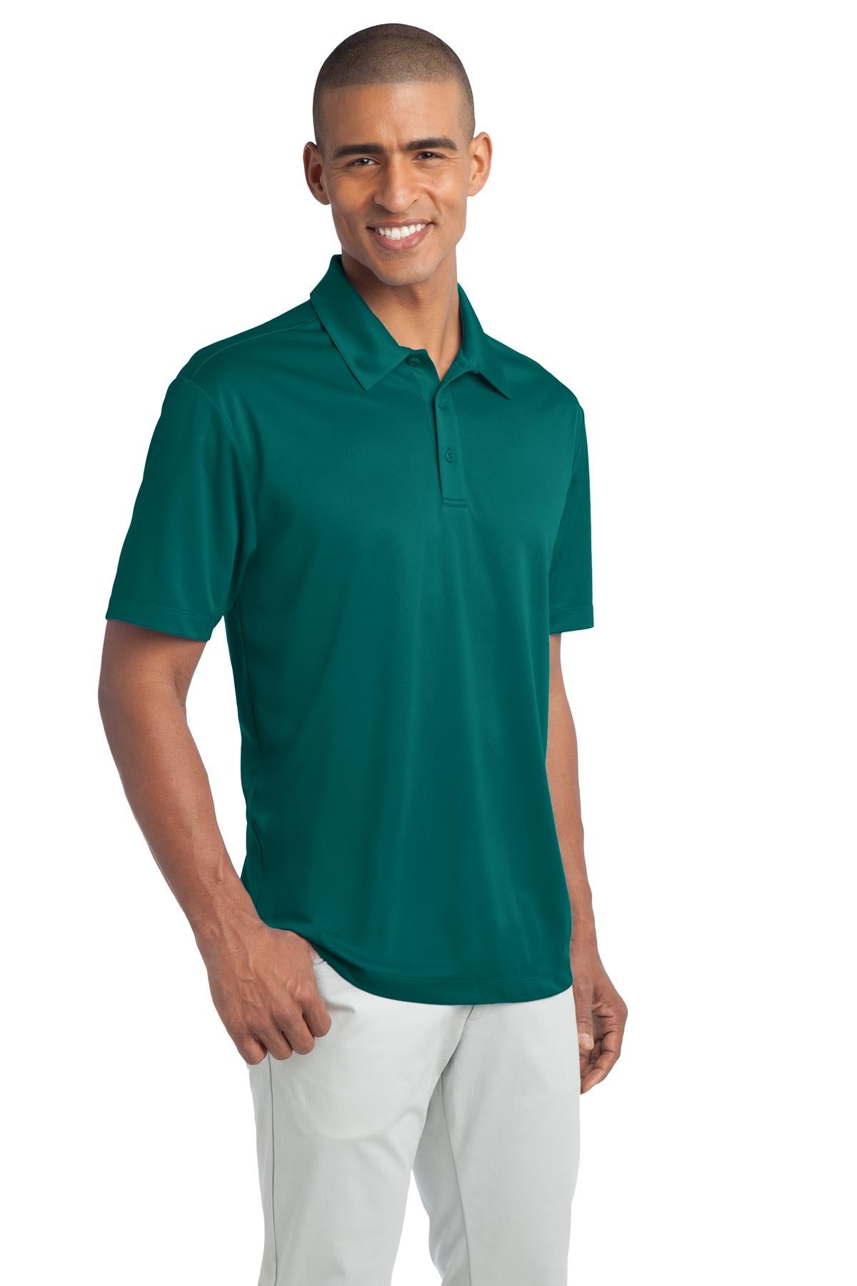 Teal Green Port Authority Silk Touch Performance Polo. K540