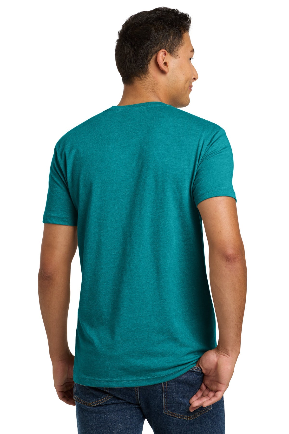 Teal Next Level Apparel Adult CVC Tee. NL6210