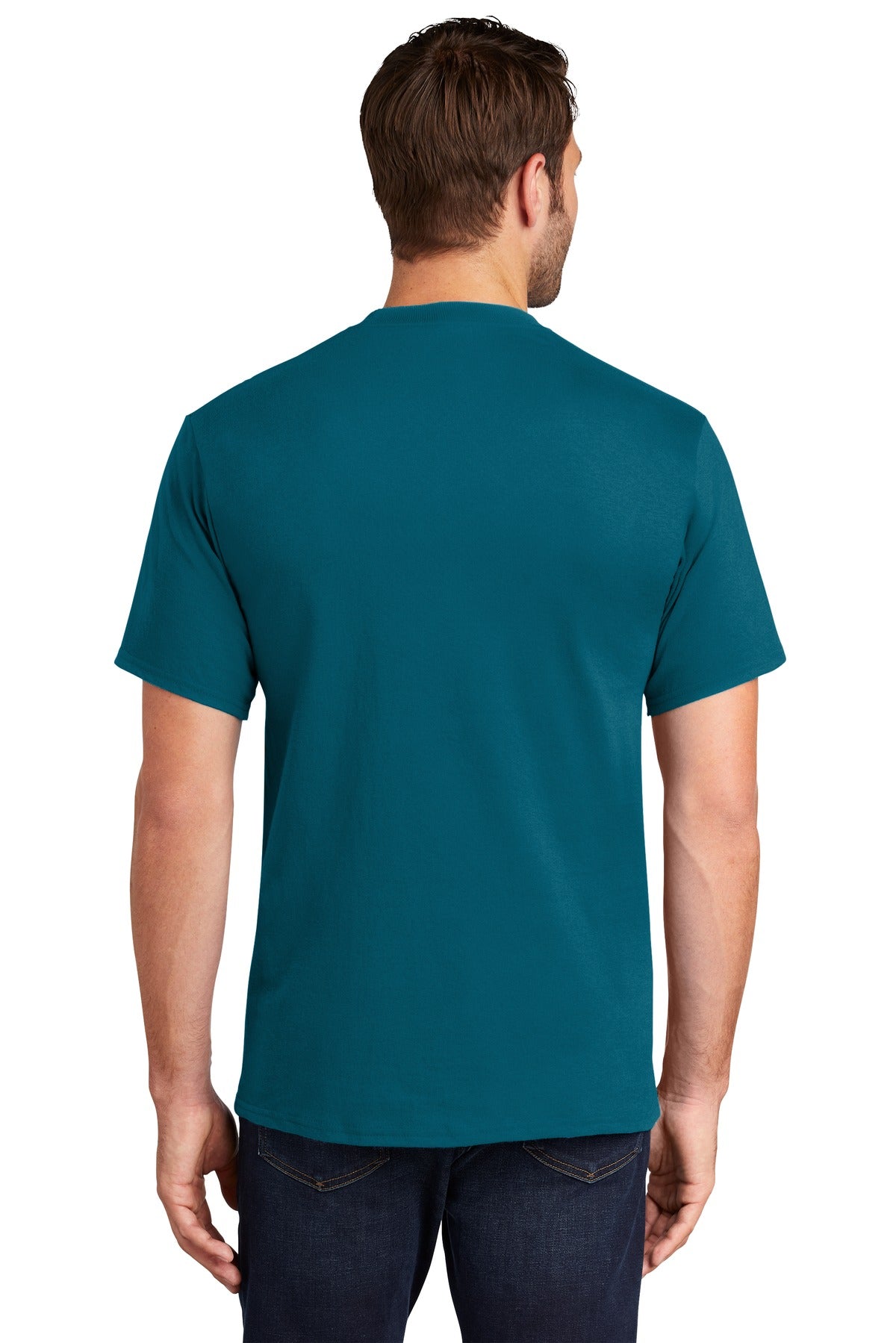 Teal Port & Co Tall Essential Tee. PC61T