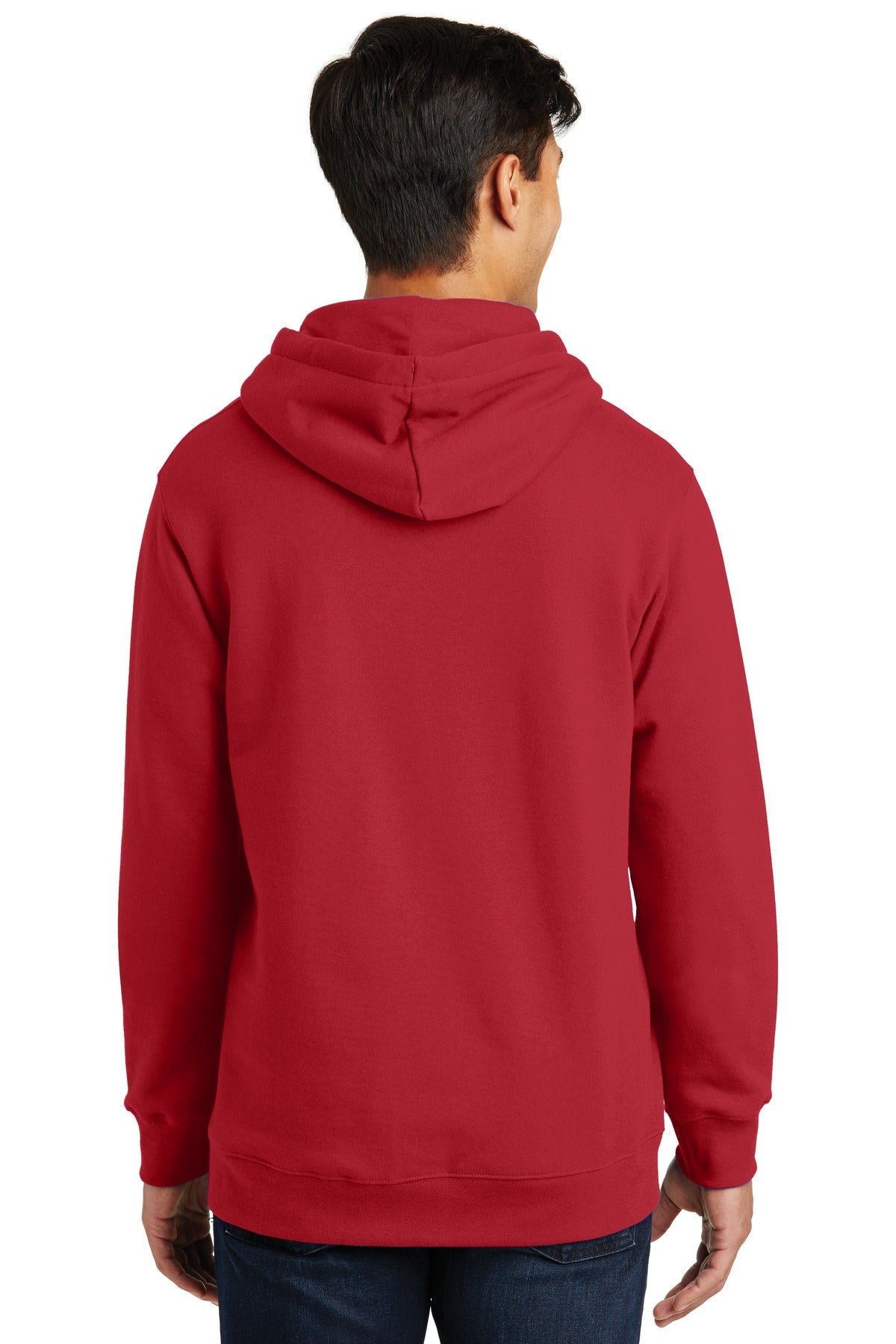 Team Cardinal Port & Co Fan Favorite Fleece Pullover Hooded Sweatshirt. PC850H
