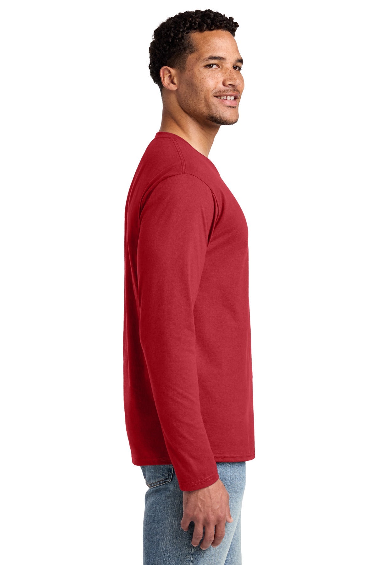 Team Cardinal Port & Co Long Sleeve Fan Favorite Tee. PC450LS