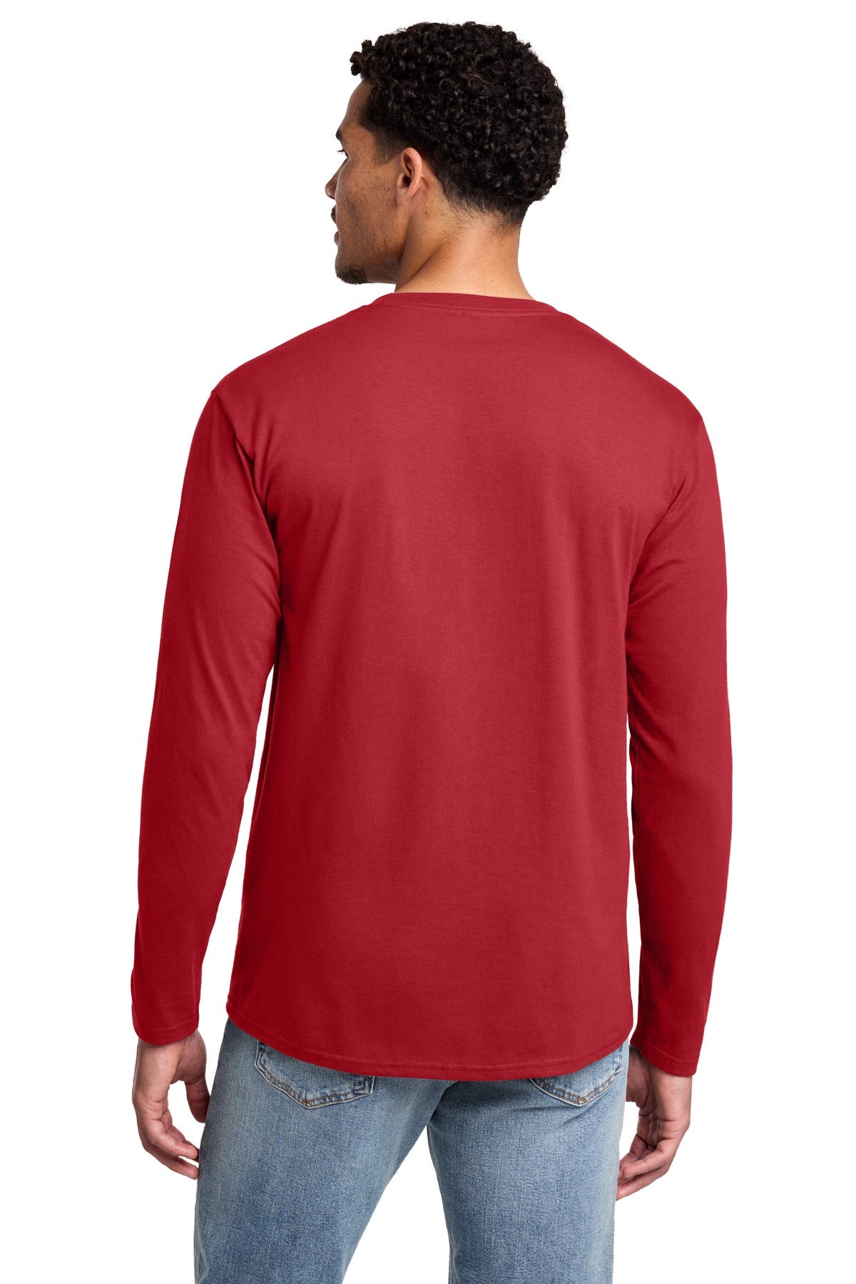 Team Cardinal Port & Co Long Sleeve Fan Favorite Tee. PC450LS