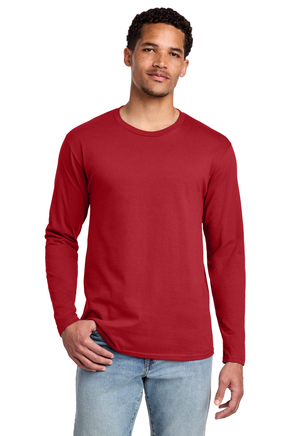 Team Cardinal Port & Co Long Sleeve Fan Favorite Tee. PC450LS