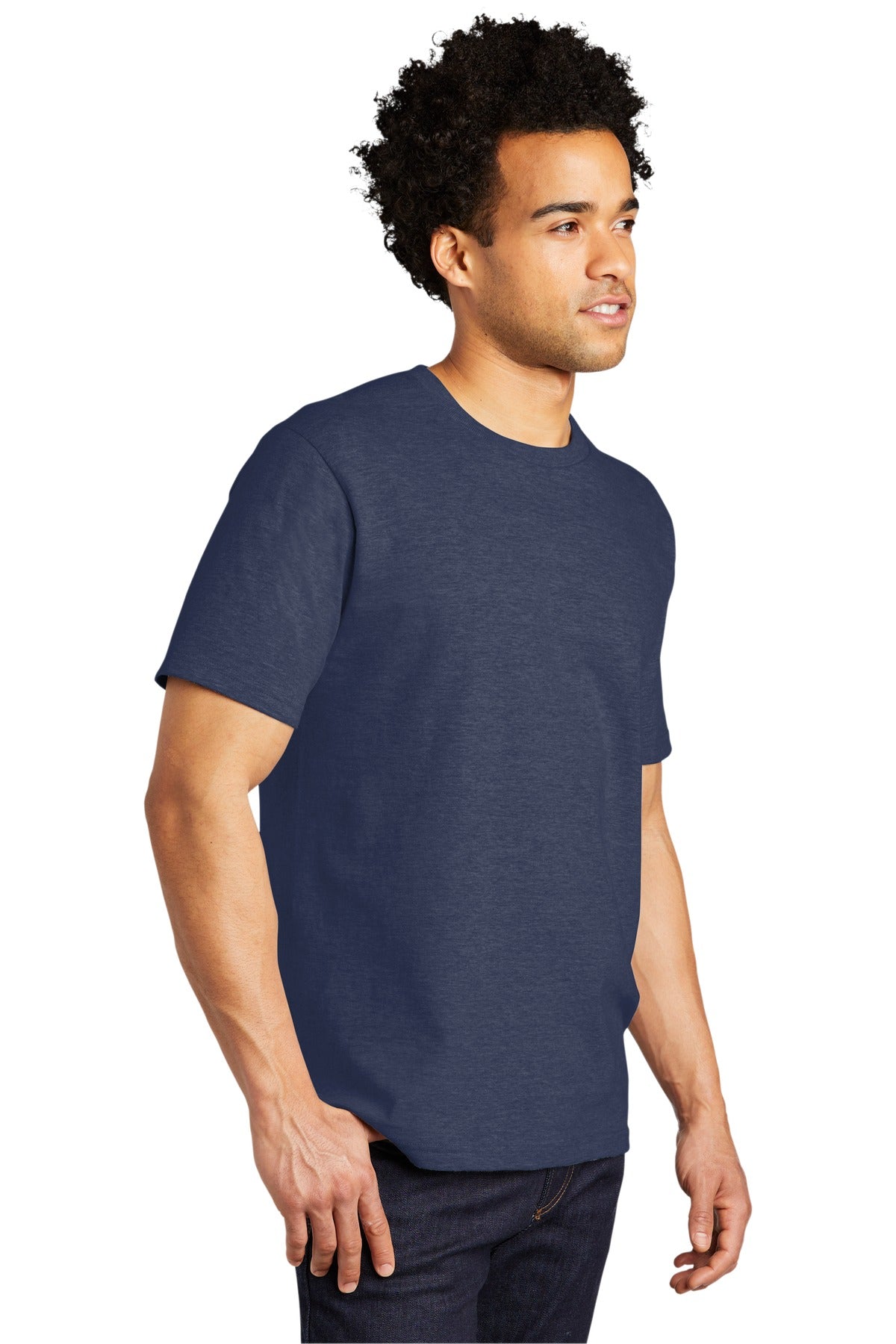 Team Navy Hthr Port & Co Bouncer Tee PC600