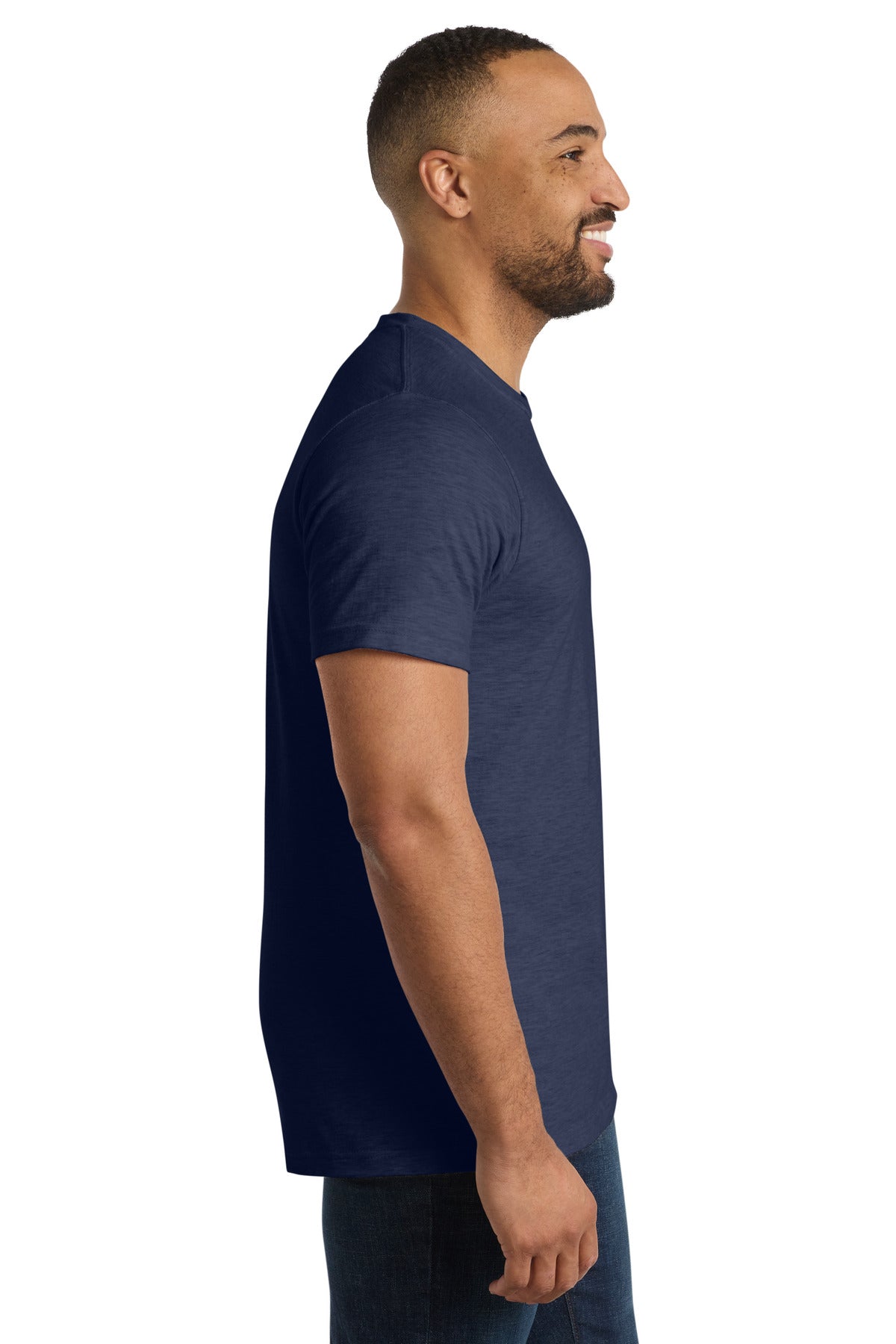 Team Navy Hthr Port & Co Bouncer Tee PC600