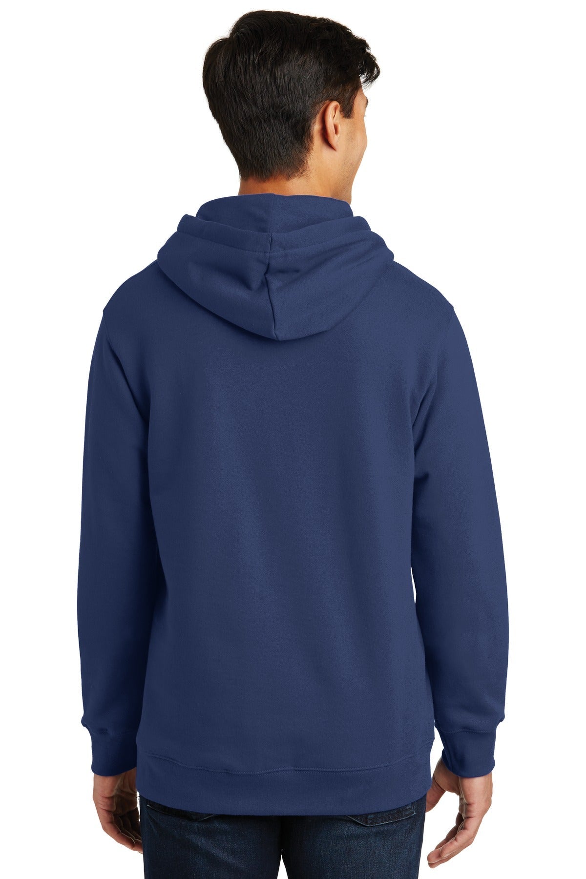 Team Navy Port & Co Fan Favorite Fleece Pullover Hooded Sweatshirt. PC850H