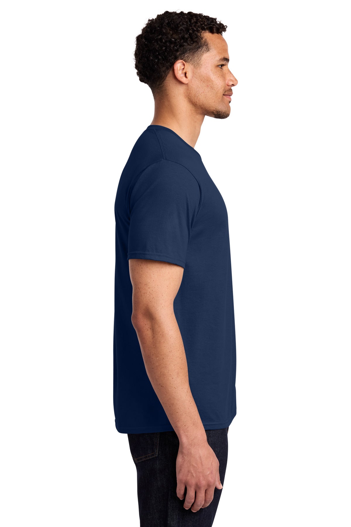 Team Navy Port & Co Fan Favorite Tee. PC450