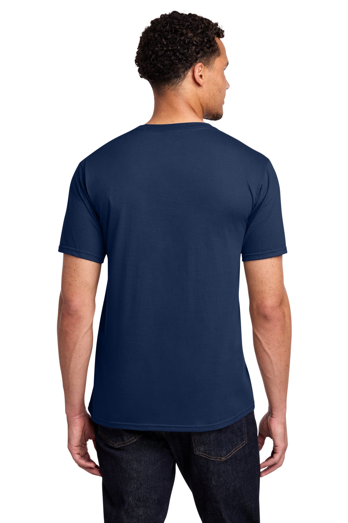 Team Navy Port & Co Fan Favorite Tee. PC450