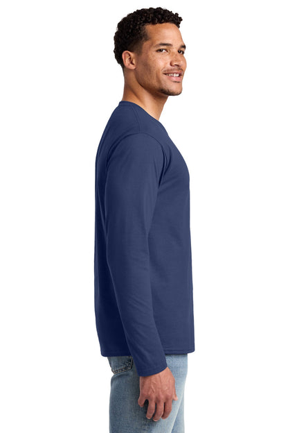 Team Navy Port & Co Long Sleeve Fan Favorite Tee. PC450LS