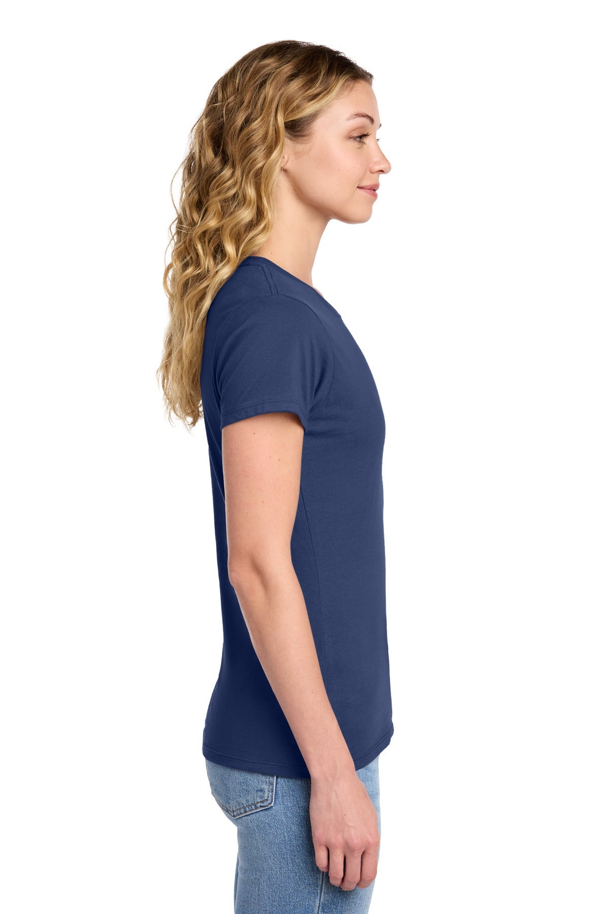 Team Navy Port & Co Women's Fan Favorite Tee. LPC450