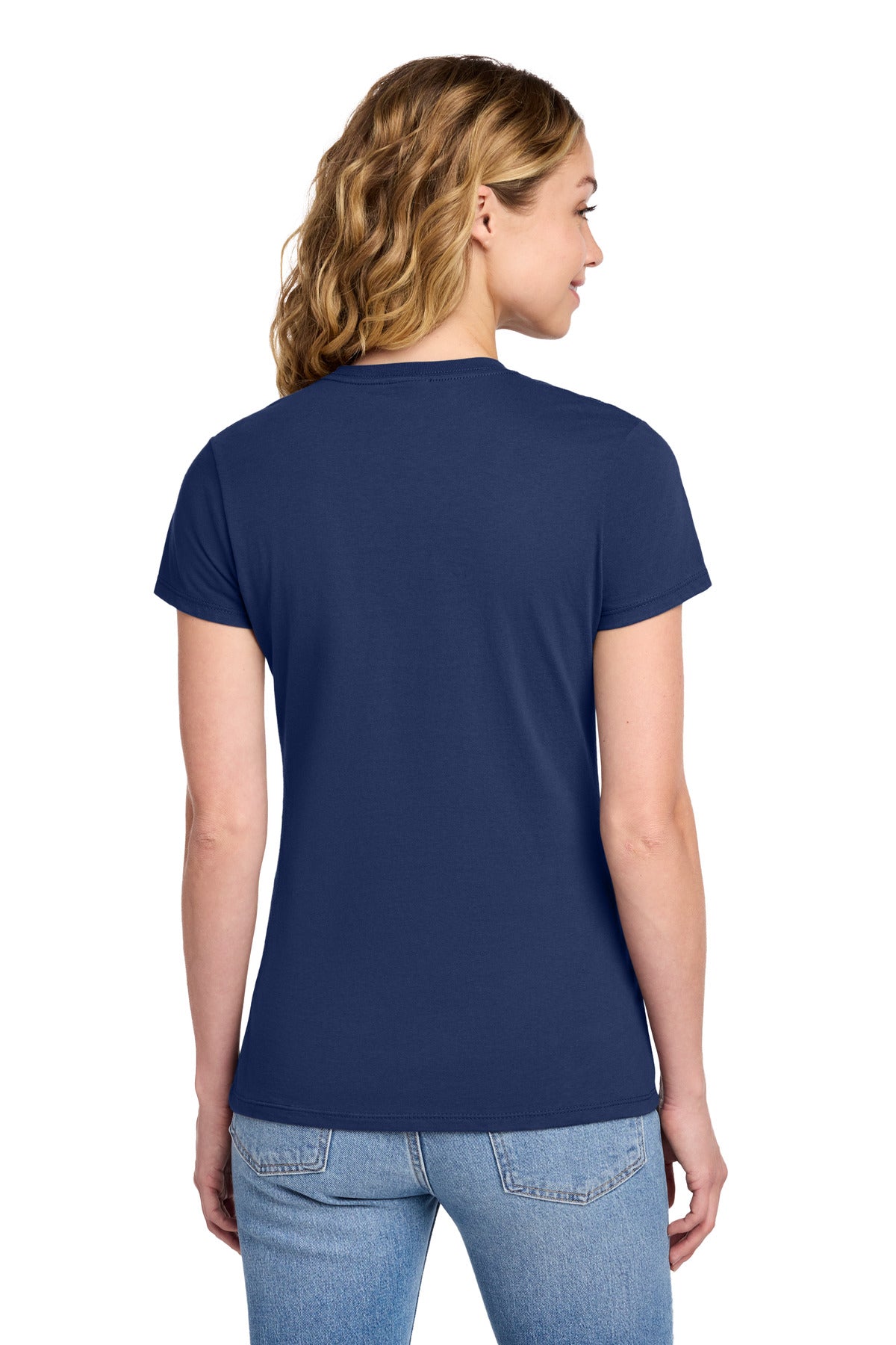 Team Navy Port & Co Women's Fan Favorite Tee. LPC450