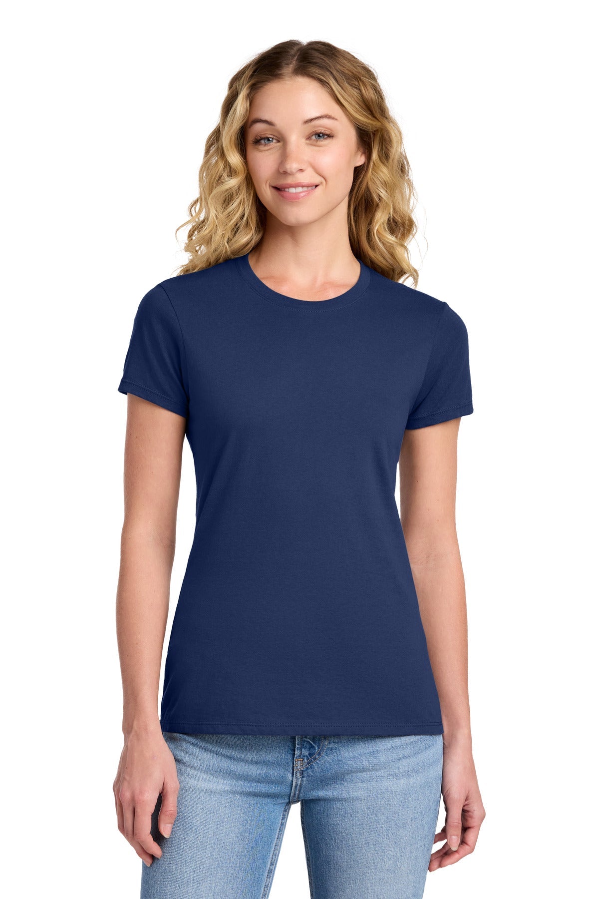 Team Navy Port & Co Women's Fan Favorite Tee. LPC450