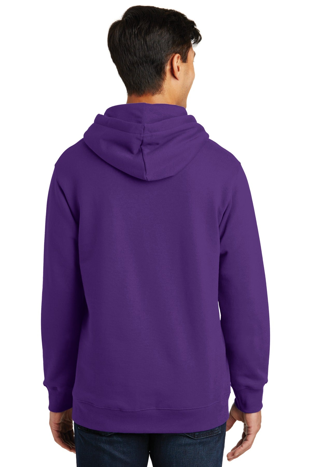 Team Purple Port & Co Fan Favorite Fleece Pullover Hooded Sweatshirt. PC850H