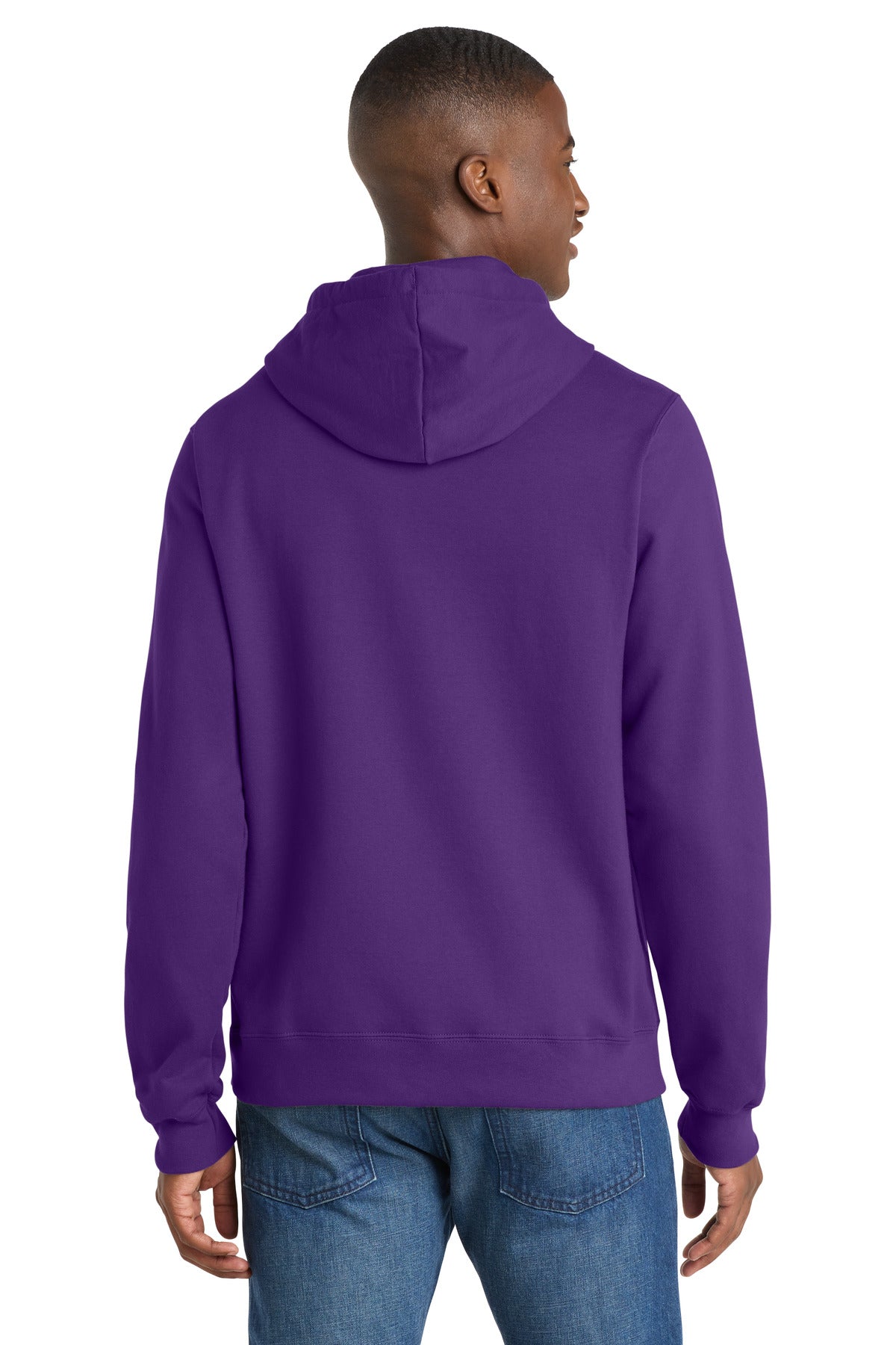 Team Purple Port & Co Fan Favorite Fleece Pullover Hooded Sweatshirt. PC850H