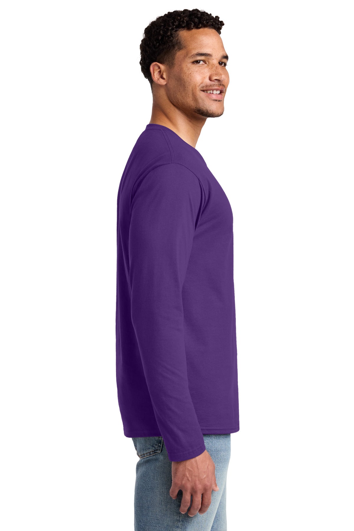 Team Purple Port & Co Long Sleeve Fan Favorite Tee. PC450LS